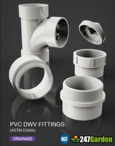 Detailed Guide to Common Type DWV D2665 PVC Fittings for 247Garden