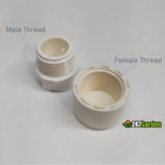 What's the difference between PVC Male Threaded fitting vs PVC Female Threaded Fittings?