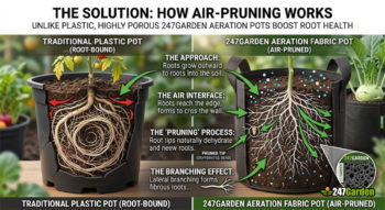 The Science of Air-Pruning: What Happens Inside a 247Garden Fabric Pot?