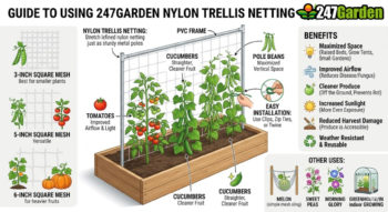 How to Use Nylon Plant Trellis Netting in Your Garden